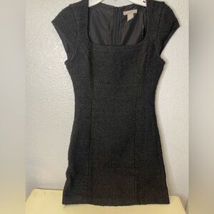 H&M Black Textured Dress XS